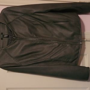 Alfani faux leather jacket